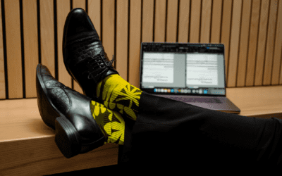 Custom socks as a business card 